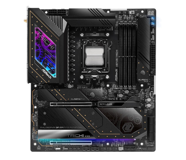 ASROCK Płyta główna X870E TAICHI AM5 4DDR5 M.2 EATX - 1283404 - zdjęcie 3